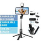 Selfie Stick with LED Light & Bluetooth Remote - Perfect for Self Portraits (1 Pcs)