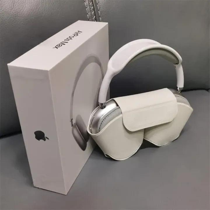 AirPods Max Wireless Bluetooth Headphones | Premium Sound, Apple-Style Design, Leather Case – iPhone Compatible