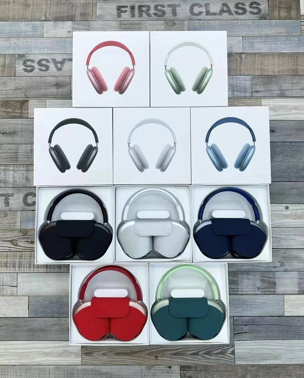 AirPods Max Wireless Bluetooth Headphones | Premium Sound, Apple-Style Design, Leather Case – iPhone Compatible