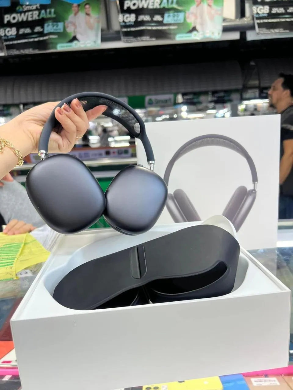 AirPods Max Wireless Bluetooth Headphones | Premium Sound, Apple-Style Design, Leather Case – iPhone Compatible